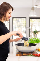 Zuutii Stainless Steel Cooking Tongs with Silicone Head