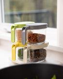 Zuutii Glass Spice Jar, 10 oz Seasoning Container for Salt & Sugar