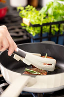 Zuutii Stainless Steel Cooking Tongs with Silicone Head